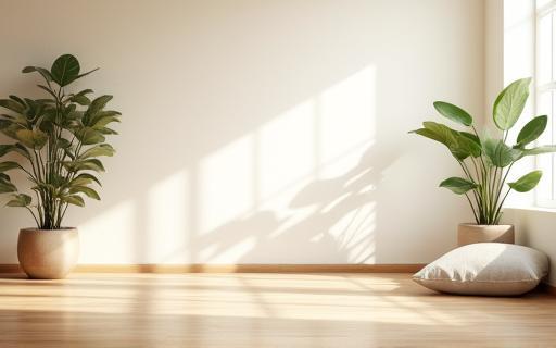 Interior view of the Spazio Armonia studio space, showing a calm, light-filled room ready for practice.